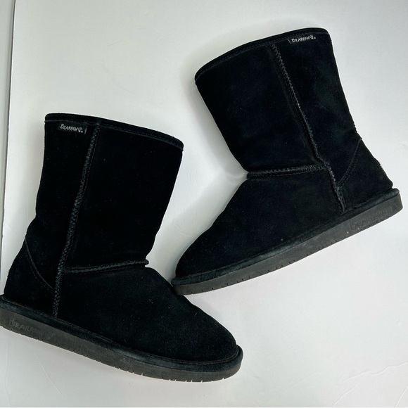 Bearpaw black suede boots‎ size 7 - Picture 1 of 12